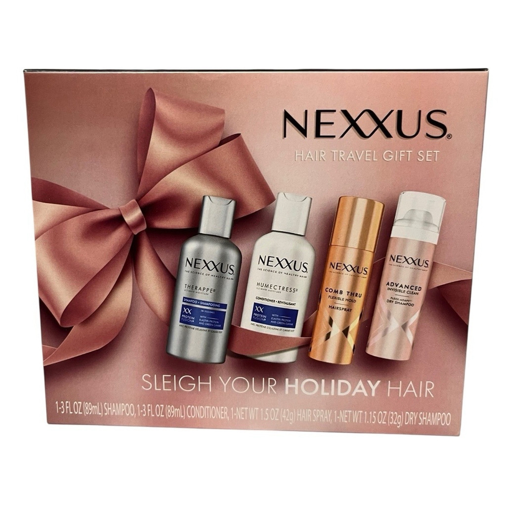 Nexxus Hair Travel Gift Set Shampoo, Conditioner, Hair Spray, Dry Shampoo
